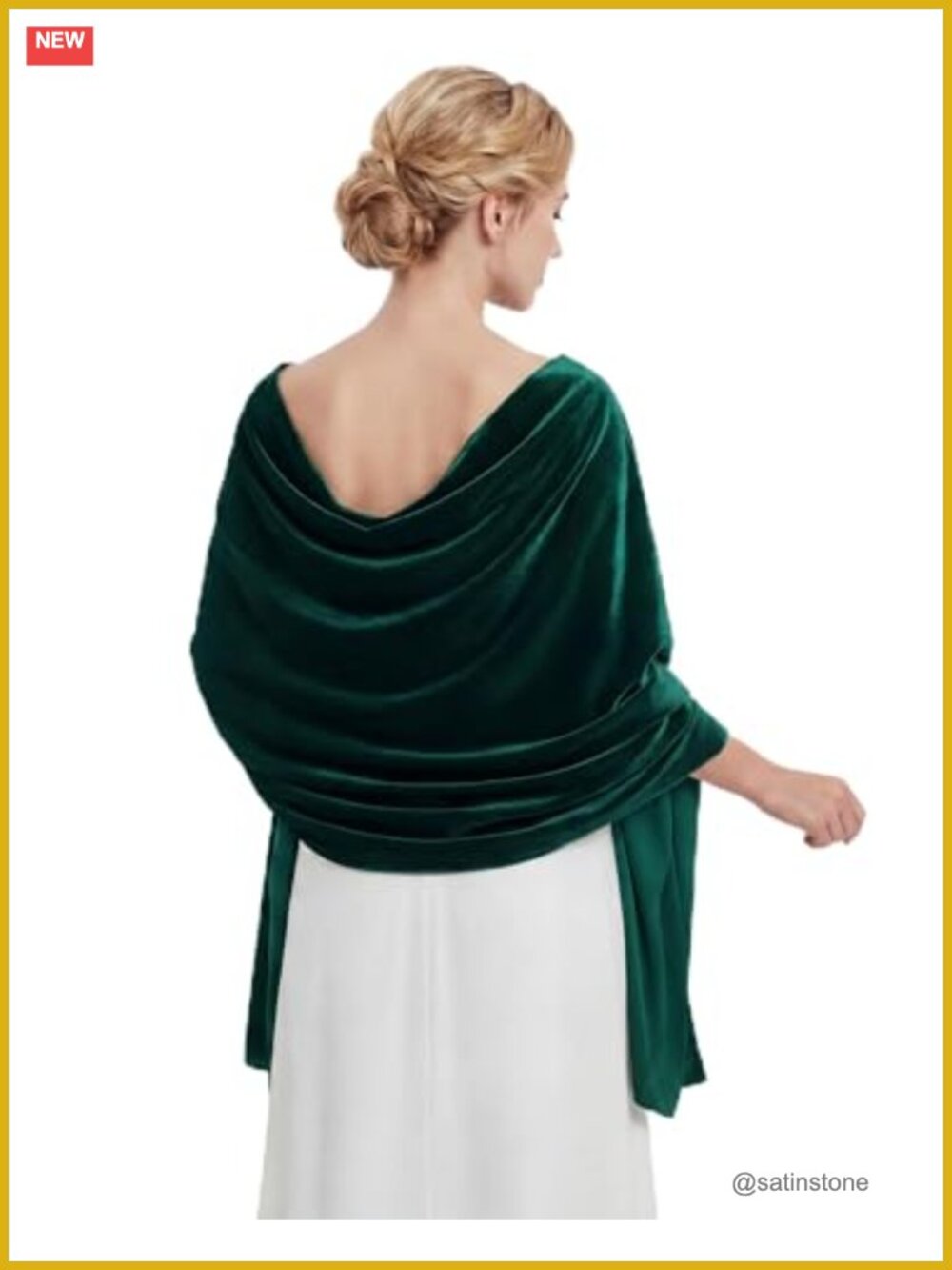 Velvet Shawl Wrap Pashmina for Women - Evening Wedding Bridal Scarf Formal